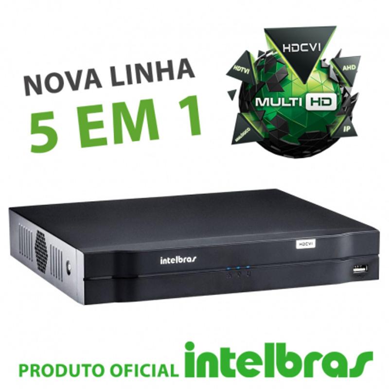 DVR Multi HD 5 em 1 Intelbras MHDX até 5 câmeras - Gravador de